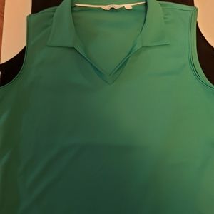 2 Lady Hagen sleeveless golf shirts. Sz. L